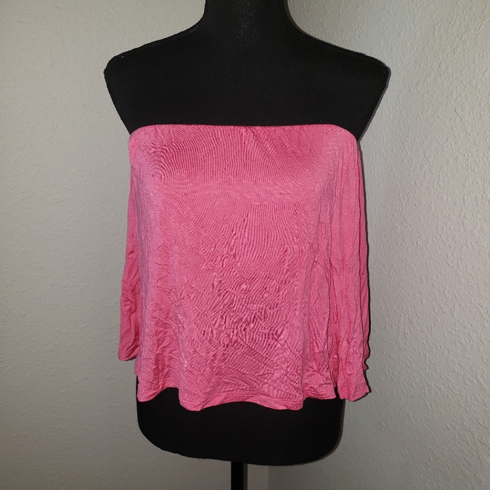 Just In: New Pink Flowy Crop Top
